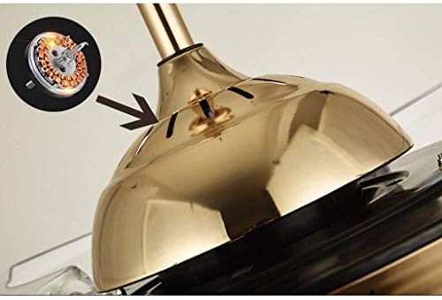 Вентилатор на таванот на Јангбо со светлина од 42 инчи тавански вентилатор светло модерна таванска светлина далечински управувач за повлекување на лопати дневна с?