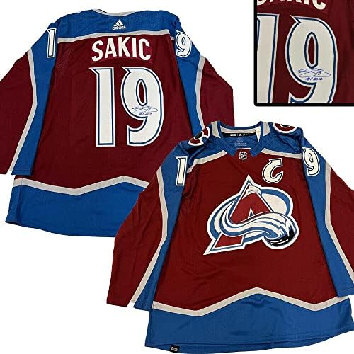 Sakо Сакиќ потпиша во Колорадо Лавина Бургундија Адидас Про Jerseyерси - Хоф 2012 - Автограмирани дресови на НХЛ