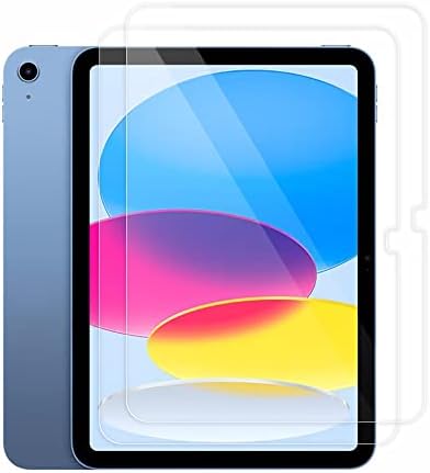 АРИСАС 9H Тешко стакло заштитник на стаклото за iPad 10-та генерација 10,9-инчи 2022 објавен, чист филм за iPad 10.9, анти-прстински отпечаток