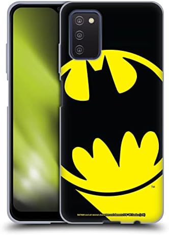 Главата Случај Дизајни Официјално Лиценциран Бетмен ДЦ Стрипови Лилјак Сигнал Логоа Мека Гел Случај Компатибилен Со Samsung Galaxy A03s