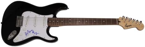 Ханс Зимер потпиша автограм со целосна големина BLK Fender Stratocaster Electric Guitar C - James Spence JSA автентикација JSA COA - композитор