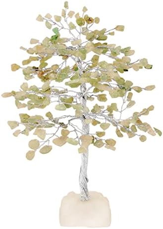 Пјуор adeејд Камен Бонсаи дрво - Кристално дрво - Декор на жад дрво - скапоцени камења и кристали - adeејд Кристал - додатоци за медитација