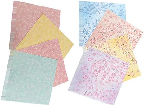 Nuobesty подарок за завиткување хартија Оригами хартија двострана печатење квадратна хартија занаетчиска хартија за преклопување за занаети за уметност за DIY