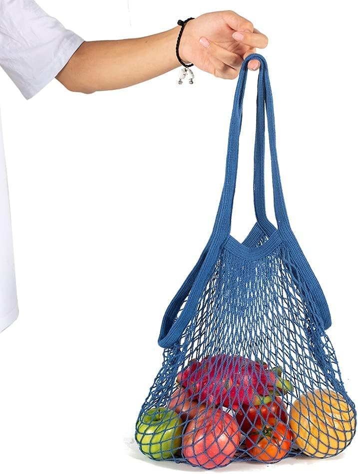 2 пакувања Реонг Органски памук за еднократно пеење на намирници за миење торби за овошје и зеленчук