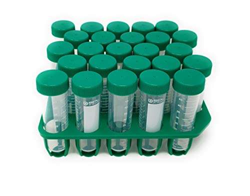СПЛ 50мл конусна центрифуга цевка PP/HDPE со PP лавици, стерилни, не -пирогени, не -цитотоксични, DNase/RNase - бесплатна, човечка