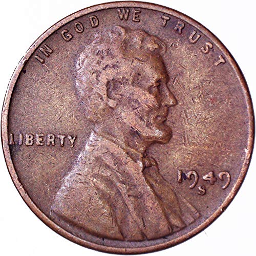 1949 S Линколн пченица цент 1C многу добро