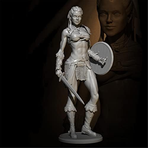 Etriye 75mm 1/24 Model Model Ancient Viking Female Warrior Die Cast Figure комплет /KW157