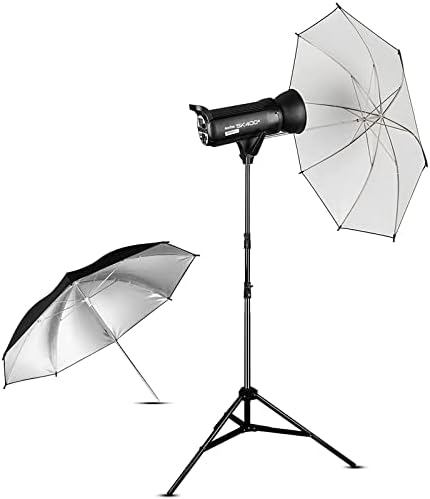 Godox SK400II 2PCS 800WS Студио Strobe Flash Flash Flash Light For Studio Photography, W/XT-16 Transmiter, рефлектор, 2M светлосен штанд, Softbox, чадор, саќе, комплети за врата од штала БД-04, куќиште за носење