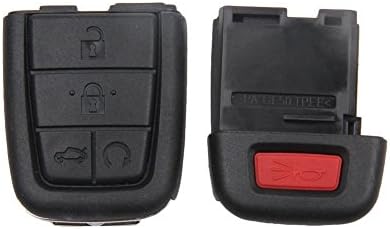 Нов клуч Smart 5 копчиња далечински управувач со тастатура за таблички за клучеви за клучеви за 2008 година 2009 година за замена на Pontiac