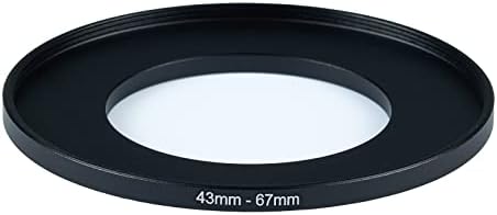 Адаптер за филтрирање на филтер за прстен од 43мм до 67мм за сите брендови UV ND CPL метални прстени за засилување на прстенот