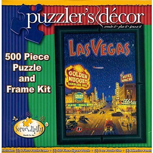 Комплет за загатки и рамки од Лас Вегас 500 парчиња од горниот дел