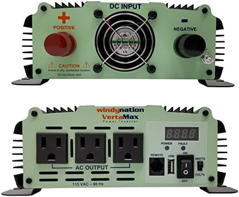 Vertamax изменет 1200 вати 12V 12 Volt inverter inverter DC до AC Car, Solar, RV, Car, Boat