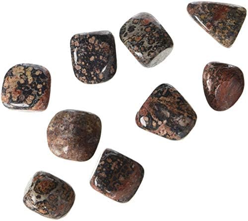 Материјали за хипнотички скапоцени камења: 1LB Масовно затегната леопард кожа џаспер камења од Африка - природни полирани скапоцени