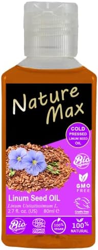 Природа Макс Линум Масло Од Семе Есенцијални Масла Органски Природни Неразредени Чисти За Нега На Коса И Кожа Ладно Цедено Премиум Квалитет