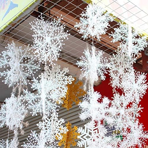 Сезона Декорација Божиќни украси Снежни снегулки 3Д серии на пластични снегулки.
