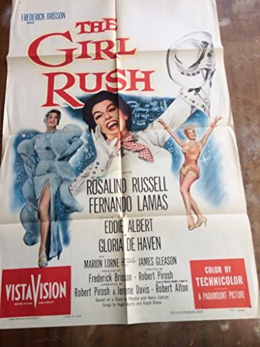 Девојка Раш, 1955 година оригиналниот постер за филм, Розалинд Расел, Фернандо Ламас