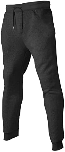 BWDBHD џемпери за мажи 3 пакувања, машко руно џемпери со џебови Редовни и големи големини на големиот џогер Пант