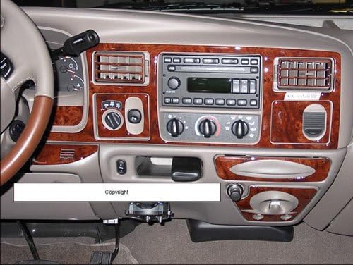 Форд Ф-2550 F-350 F250 F250 F350 Enterior Burl Wood Dash Trim комплет 1999 2000 2000 2001 2002 2003 2004 година