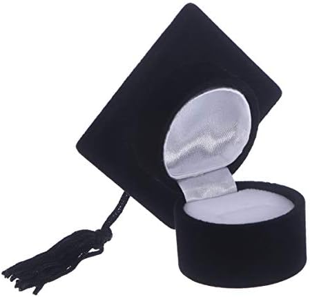 Bestoyard невеста подароци за дипломирање капа кутија доктор капа во облик на прстен кутија за дипломирање подароци организатор накит