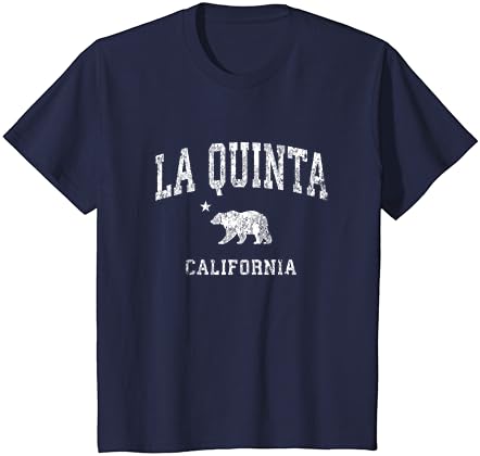La Quinta California CA Гроздобер потресена маица за спортски дизајн