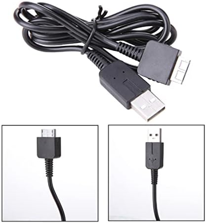 Полнач за машини за игри Justchenhua PS PS Vita Chable Data Cable USB полнач за полнење кабел компатибилен со Sony PS Vita Sync
