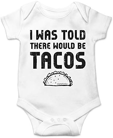 Цбтвеар Ми Беше Кажано Дека Ќе Има Тако-Смешни облеки Инспирирани Од Храна-Новороденче Едноделно Бебешко Боди