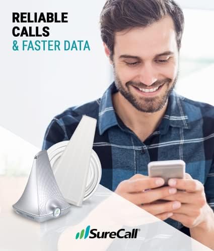 SureCall Одблесокот 3.0 Мобилен Телефон Сигнал Засилувач За Дома &засилувач; Канцеларија до 3500 квадратни стапки, Зголемува 5G/4G
