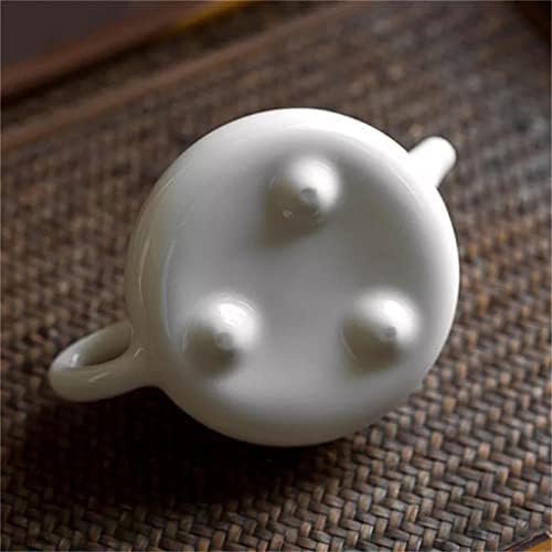 Дебела 130 мл бел порцелан камен тиква од чајник рачно изработен чај кунг фу чајник додатоци