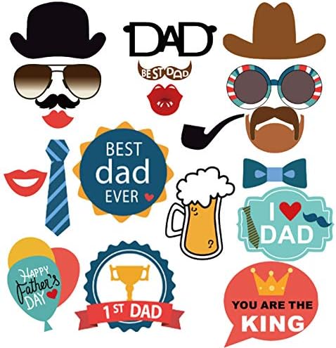 Денот на таткото, фото штанд реквизити татковци роденденска забава додаток Смешно, ние го сакаме тато тема селфи реквизити на татковци