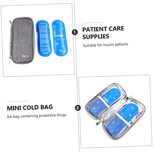 Исцелен инсулин пакет Травел торба за деца гаџети за деца преносни ладилни ладилни дијабетични организатор за снабдување со лекови