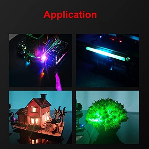 Treedix RGB LED Светло Индивидуално Адресирана Боја НА Соништата LED Програмабилен Дисплеј 14 Мониста На Светилки Заслепуваат RGB Светлосна
