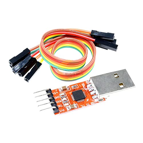 CP2102 USB TO UART TTL Serial STC Programamable Module PL2303 Супер четка линија за Arduino со 4 пински Dupont Jumper жица