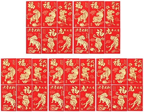 Валиклуд Подарок Пликови За Пари Црвени Пликови ЗА Готовина 30 ПАРЧИЊА 2022 Кинеска Нова Година Црвени Пликови Црвени Џебови Хартија Кинеска