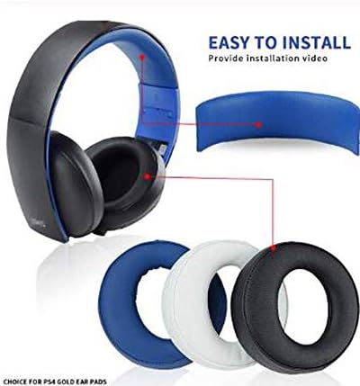 Ушни Влошки, црна Ушна Подлога слушалки за Уши За Sony Playstation Златни БЕЗЖИЧНИ PS3 PS4 7.1 Виртуелни Опкружувачки Слушалки -
