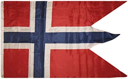 Трговски ветрови 3x5 Норвешка Војна на голтање на знамето на опашката 3'x5 'Банер Громти Премиум отпорен на отпорни на избледување