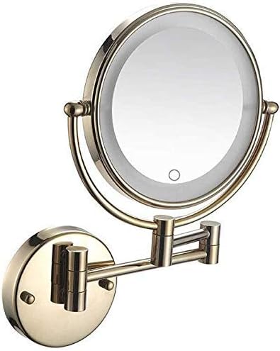 Lianxiao - Mirep Mirror 3x лупа на козметичко огледало вртење на две еднострани суета огледало за бања 8 инчи