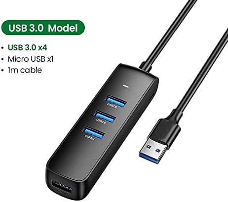 UXZDX USB Hub 3.0 Mini 4 Port USB 3.0 Splitter Micro USB Hub AdapterFour-in-One Докинг станица лаптоп