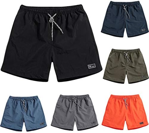 Fireero плус шорцеви со големина за машка лето тенки панталони за брзо сушење на плажа, обични лабави цврсти спортски шорцеви