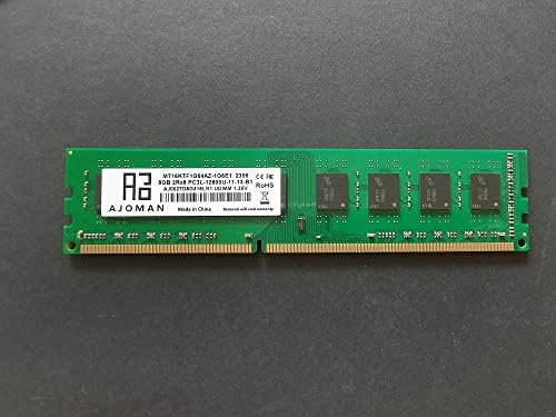 Ajoman 16GB комплет 8GBX2 DDR3 DDR3L 1600MHz Desktop RAM 2RX8 PC3L-12800U DIMM 1.35V 240-PIN CL11 Не-ECC UDIMM модули за компјутерска