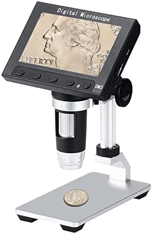 ЛЦД дигитален микроскоп, Леанкинг 4,3 инчи 50x-1000x зголемување 720p микроскоп камера