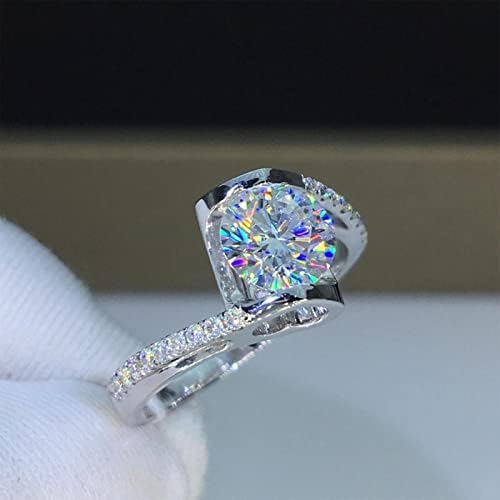 Yistu жени ringвонат накит Супер блиц Едноставен и светло супер отворен прилагодлив прстен