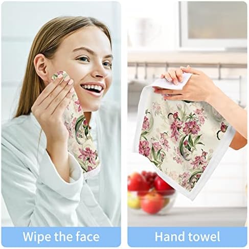 Кигаи златен сончоглед памучни мијалници 2 пакувања, високо апсорбирачки и меко чувство на прсти