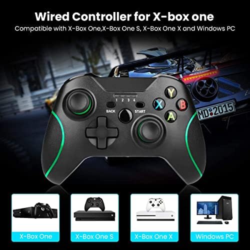 Wired Controller за Xbox One, Yaeye Wired Controller Game For Xbox One USB GamePad joystick контролер со двојна-вибрација за Xbox One PC Windows