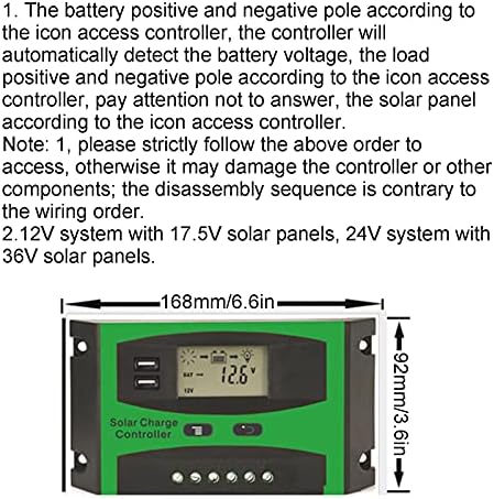 Натудеко 30 Засилувач Контролер За Соларно Полнење, Контролери За Полнење За Соларни Панели Фотоволтаично Празнење PWM Контролен