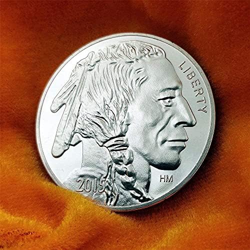 Adacryptocoincryptocurrency Омилена Монета Американски Бизон Монета Сребрена Монета Комеморативна Монета Колекционерска Монета Аита Монета Среќа Монета