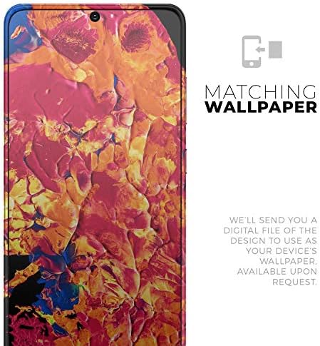 Дизајн Скинц течна апстрактна боја V6 заштитен винил декларална обвивка на кожата компатибилен со Samsung Galaxy S20