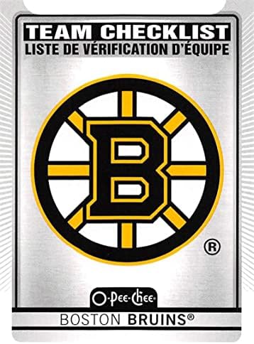 2021-22 O-PEE-CHEE 553 BOSTON BRUINS BOSTON BRUINS NHL Hockey Trading картичка