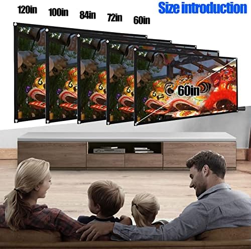 AOU522 72INCH HD Projector Screen 16: 9 Театри за домашно кино Проекција Преносен екран