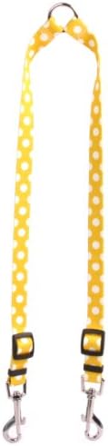 Жолта Куче Дизајн Лимон Полка Точка Спојка Куче Поводник 3/4 Широк И 12 до 20 Долги, Средни