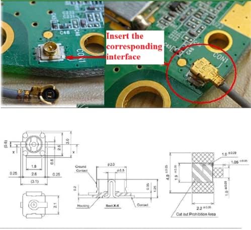 Othmro 1PCS RF1.37 IPEX 1.0 до SMA Femaleенски конектор WiFi Pigtail Cable 0,2m долги адаптер за напојување со електронски кабел за електронски